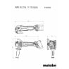 Akumulatorowa szlifierka kątowa Metabo WPB 18 LT BL 11-125 Quick 613059840 18V BL 125mm BODY walizka