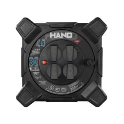 Przedłużacz bębnowy kwadratowy PLASTROL W-00863 HAND 30m IP44 4gniazda 3x1,5mm czarny