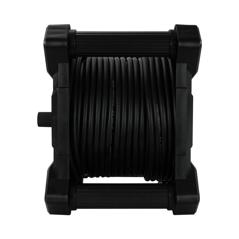 Przedłużacz bębnowy kwadratowy PLASTROL W-00863 HAND 30m IP44 4gniazda 3x1,5mm czarny