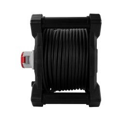 Przedłużacz bębnowy siłowy PLASTROL W-00879 HAND 25m IP44 3gniazda 5x2,5mm kwadratowy czarny