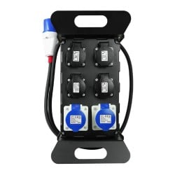 Rozdzielnica budowlana camping PLASTROL W-00886 HAND 250V 1,5m IP44 3x2,5mm USB zabezpieczenie
