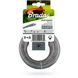 Żyłka BRADAS ZRK2415K RIPPER DUAL, kwadrat 2,4mm x 15m wzmocniona