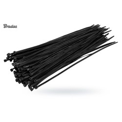 Opaski zaciskowe BRADAS TS1125080B 2,5x80 mm 100 szt trytytki UV czarne