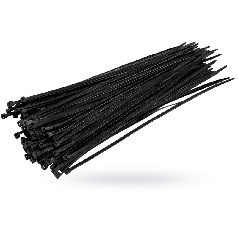 Opaski zaciskowe BRADAS TS1148200B 4,8x200 mm 100 szt trytytki UV czarne