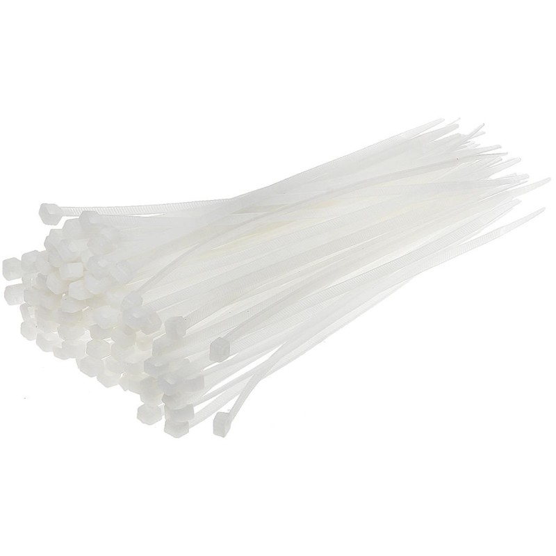 Opaski zaciskowe BRADAS TS1136150N 2,5x150 mm 100 szt trytytki UV białe