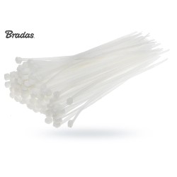 Opaski zaciskowe BRADAS TS1176200N 7,6x200 mm 100 szt trytytki UV białe