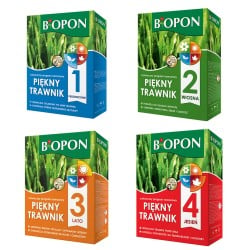 Nawóz mineralny granulowany Piękny Trawnik BIOPON CAŁOROCZNY 4x2kg