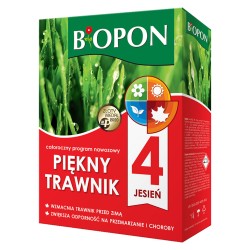Nawóz mineralny granulowany Piękny Trawnik BIOPON CAŁOROCZNY 4x2kg