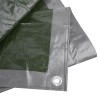 Plandeka wzmocniona Bradas PL1203/4 3x4m 120g UV SUPER MOCNA srebrna