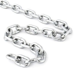 Łańcuch gospodarczy ocynkowany D1- 4mm DIN5685A krótkie ogniwo rolka 75m