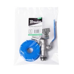 Nakrętka IBC S60x6mm z kranem GZ3/4’’ Bradas IBCS60-KK04123413Z metal