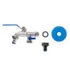 Nakrętka IBC S60x6mm z kranem 2xGZ 3/4’’ Bradas IBCS60-KK0512 metal 2nyple