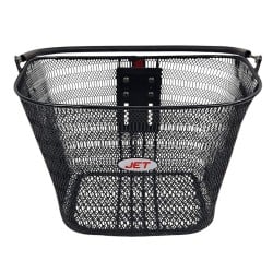 Koszyk rowerowy przód JET A851 CLICK 35x25x26cm 22L wspornik metal czarny