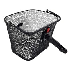 Koszyk rowerowy przód JET A851 CLICK 35x25x26cm 22L wspornik metal czarny