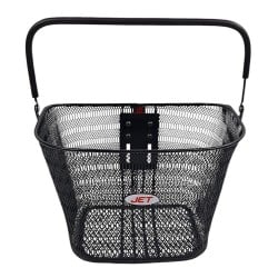 Koszyk rowerowy przód JET A851 CLICK 35x25x26cm 22L wspornik metal czarny