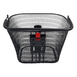 Koszyk rowerowy przód JET A851 CLICK 35x25x26cm 22L wspornik metal czarny