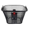 Koszyk rowerowy przód JET A851 CLICK 35x25x26cm 22L wspornik metal czarny