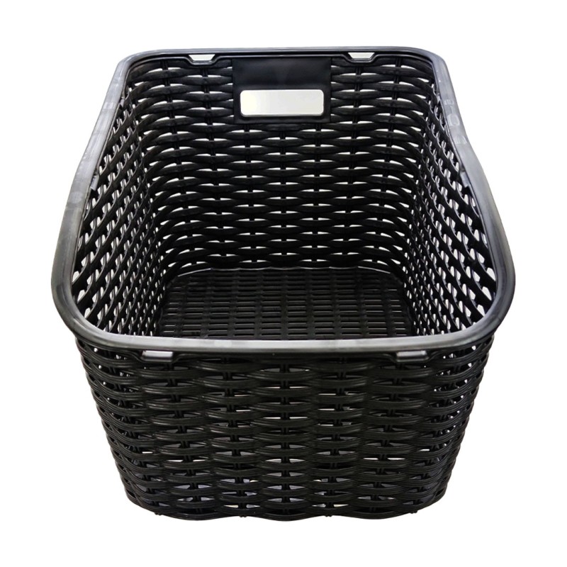 Koszyk rowerowy tylny JET A685 tworzywo 43x31x24cm przykręcany czarny