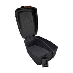 Kufer rowerowy na bagażnik JET B113 34x30cm 5l przykręcany tworzywo czarny