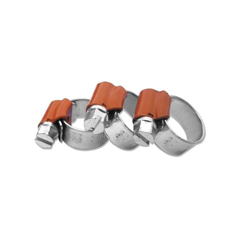 Opaska ślimakowa BRADAS DB 10-16/9PB 10-16mm 9mm do węży FORCE ORANGE 50szt