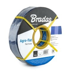 Wąż płaski Bradas WAF2B300100 AGROFLAT 3’’ 100m 2bary niebieski rolka