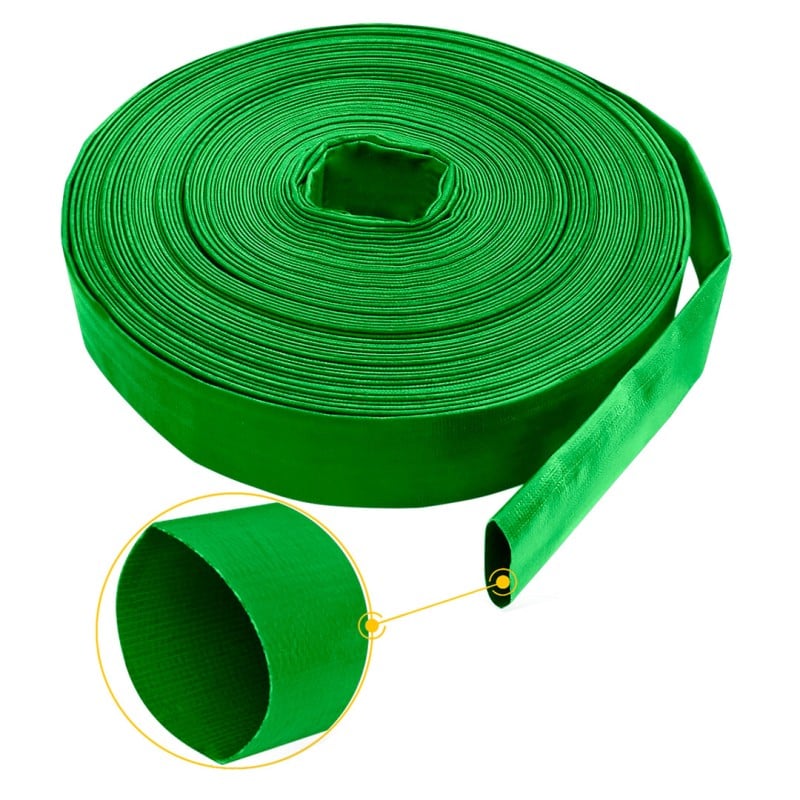 Wąż płaski Bradas WAF3B100050 AGROFLAT 1’’ PVC 50m 3bary zielony rolka