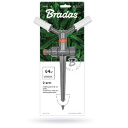 2-ramienny zraszacz obrotowy na kolcu BRADAS WL-6106 WHITE LINE