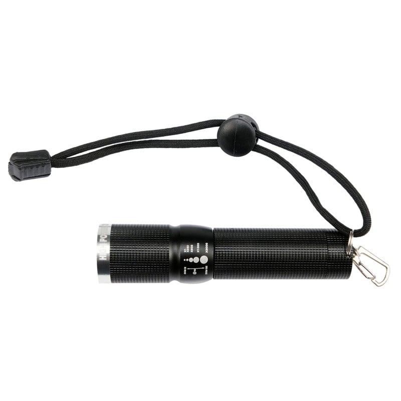 Latarka LED Yato 3W 100lm IP64 Zoom 200m AA aluminiowa