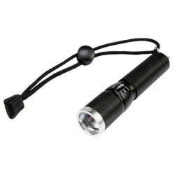 Latarka LED Yato 3W 100lm IP64 Zoom 200m AA aluminiowa