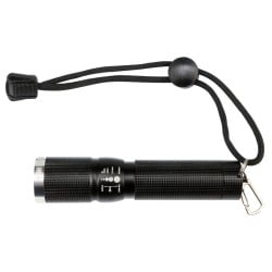Latarka LED Yato 3W 100lm IP64 Zoom 200m AA aluminiowa