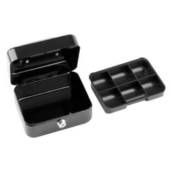 Kasetka na pieniądze Vorel 78620 150x120x80 mm stalowa zamek 2 klucze