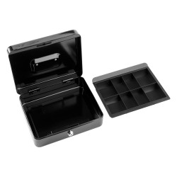 Kasetka na pieniądze Vorel 78626 A5 250x200x90 mm stalowa 2 klucze czarna
