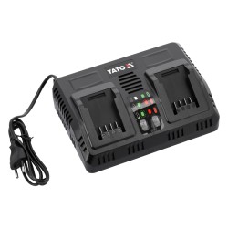 Ładowarka podwójna YATO YT-828501 18V 2x4,5A Li-Ion szybkie ładowanie