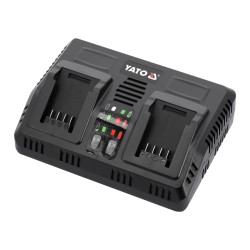 Ładowarka podwójna YATO YT-828501 18V 2x4,5A Li-Ion szybkie ładowanie