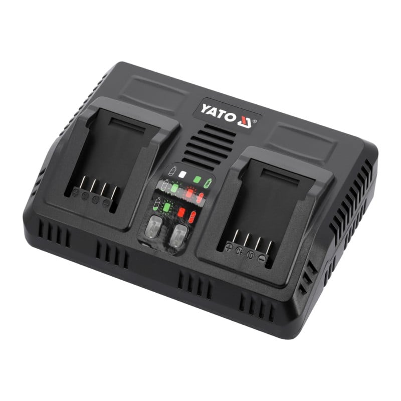 Ładowarka podwójna YATO YT-828501 18V 2x4,5A Li-Ion szybkie ładowanie