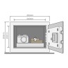 Sejf Yale YSV/250/DB2 250x350x250mm PIN 5,6 kg
