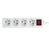 Przedłużacz PLASTROL W-97492 PS-470WS/1,5 ECO 4gniazda z uziemieniem 1,5m wyłącznik