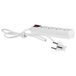 Przedłużacz PLASTROL W-97492 PS-470WS/1,5 ECO 4gniazda z uziemieniem 1,5m wyłącznik