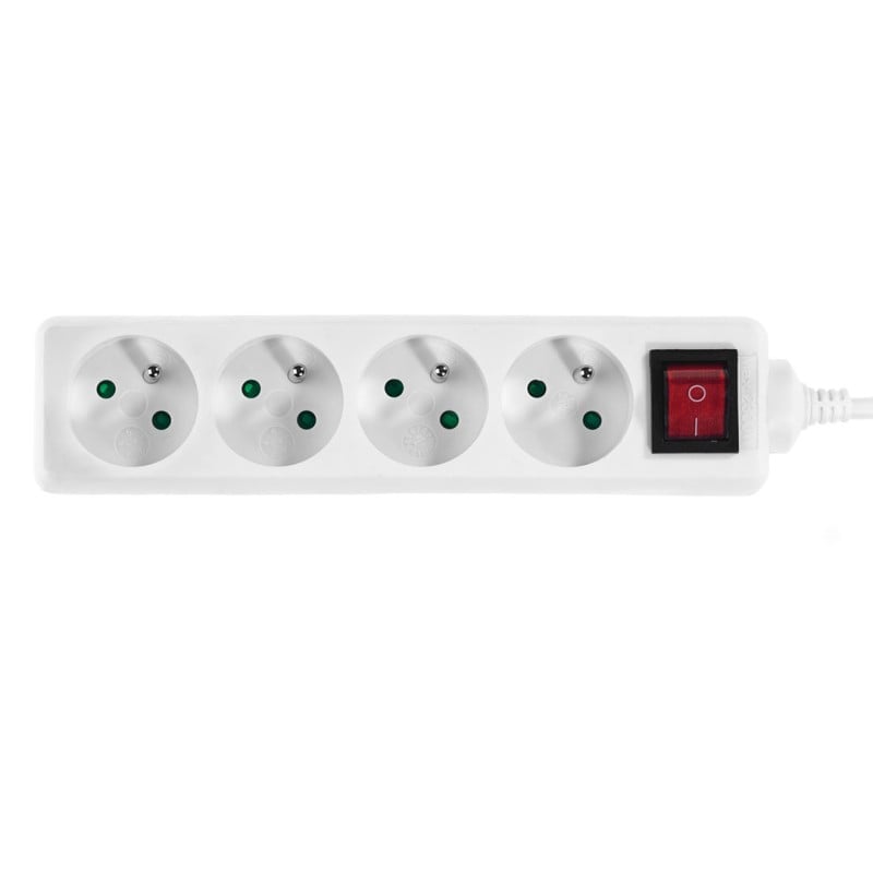 Przedłużacz PLASTROL W-97494 PS-470WS/5,0 ECO 4gniazda z uziemieniem 5m wyłącznik
