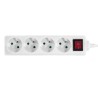 Przedłużacz PLASTROL W-97494 PS-470WS/5,0 ECO 4gniazda z uziemieniem 5m wyłącznik