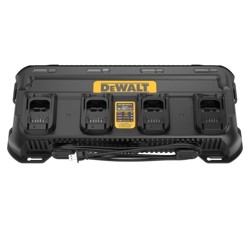 Wieloportowa ładowarka DeWALT DCB1404-QW 4A 230V 4Amp, wskaźnik naładowania