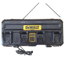 Wieloportowa ładowarka DeWALT DCB1404-QW 4A 230V 4Amp, wskaźnik naładowania