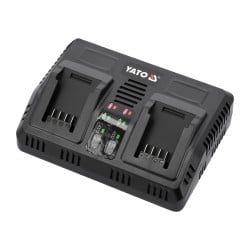 Ładowarka podwójna Yato YT-828499 18V 2x2,4A Li-Ion szybkie ładowanie