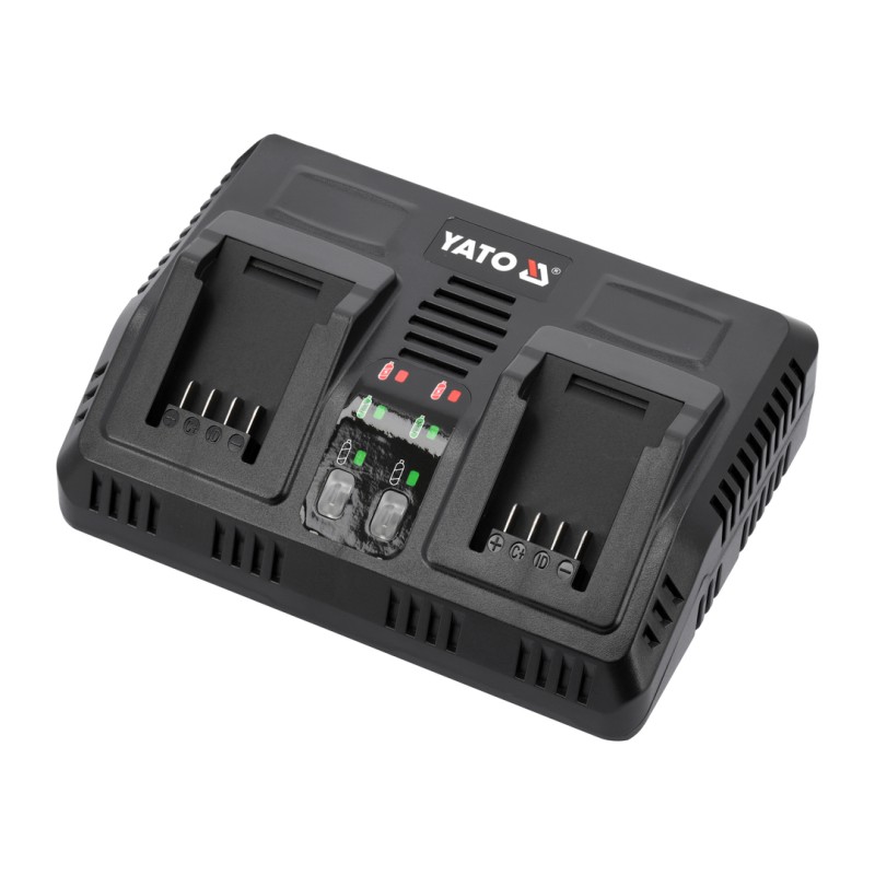 Ładowarka podwójna Yato YT-828499 18V 2x2,4A Li-Ion szybkie ładowanie