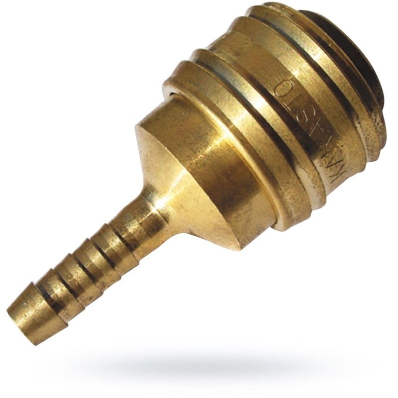 Szybkozłącze wtyk 1/4" na wąż 6mm BRADAS GK1331T mosiężne uniwersalne