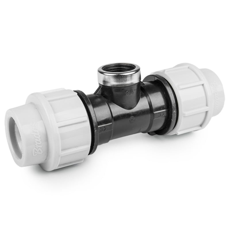 Trójnik do rur PE BRADAS DSRA16T20F12 20 mm GW 1/2" PN16 1 sztuka