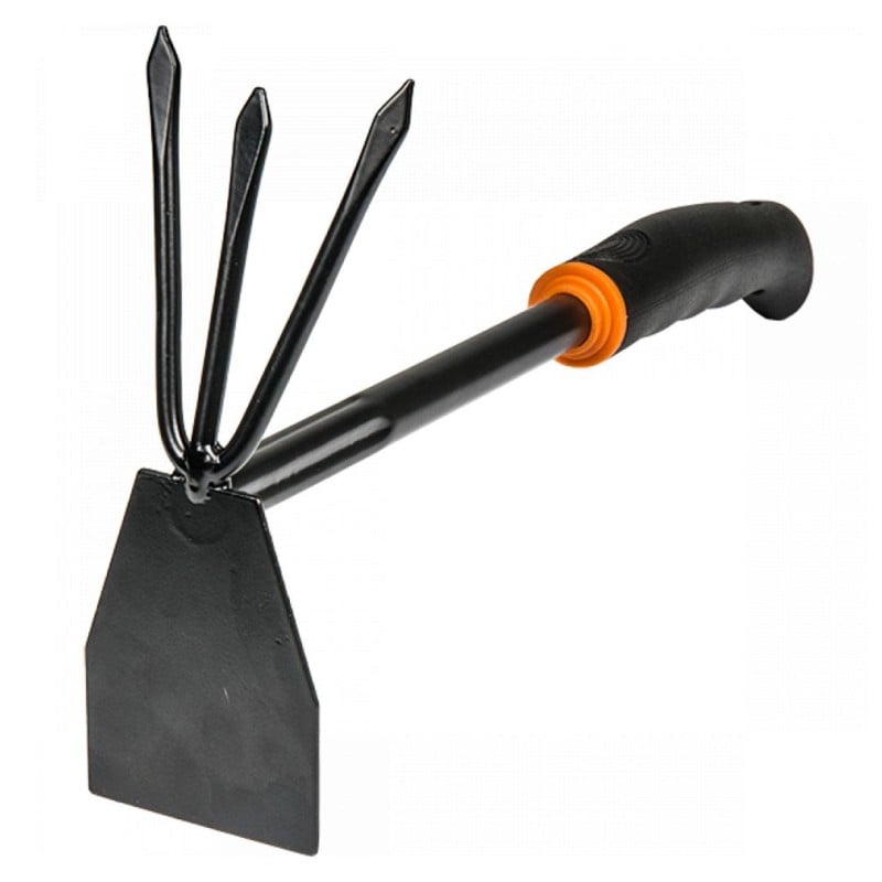 Motyczka dwustronna stalowa + trójzębne pazurki Bradas KT-Y6005 7cm