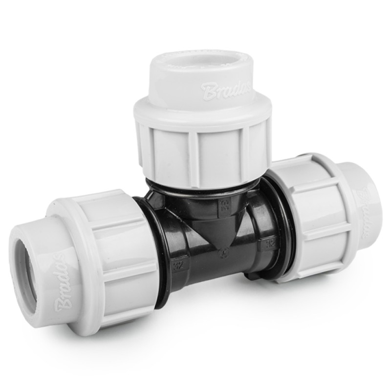 Trójnik redukcyjny do rur PE BRADAS DSRA16T6350 63/50/63 mm PN16 1 sztuka