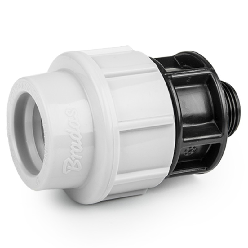 Łącznik do rur PE BRADAS DSRA16L63M2 63 mm GZ 2" PN16 1 sztuka
