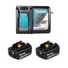 Zestaw elektronarzędzi Makita DLX2590TJ Wkrętarka DHP492 + klucz udarowy DTW300 2x5Ah walizka